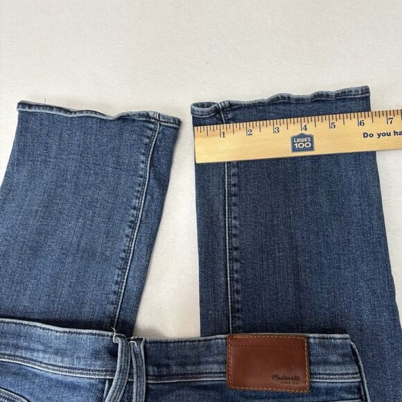 Madewell Rail Straight Jeans Blue Stretch Denim - Picture 10 of 13